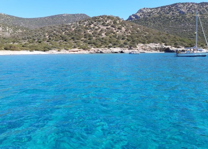 evia beach (by boat)